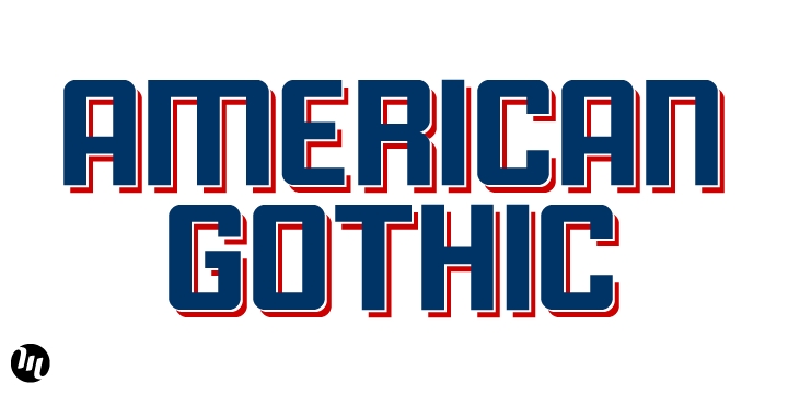 Пример шрифта American Gothic #1